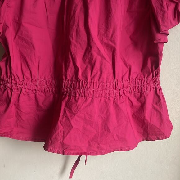 Ulla Johnson Mila Peplum Cotton Top in Rosebud - Picture 11 of 16